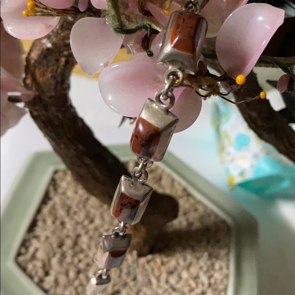 bintage Jewelry - Vintage 925 Mexico jasper bracelet